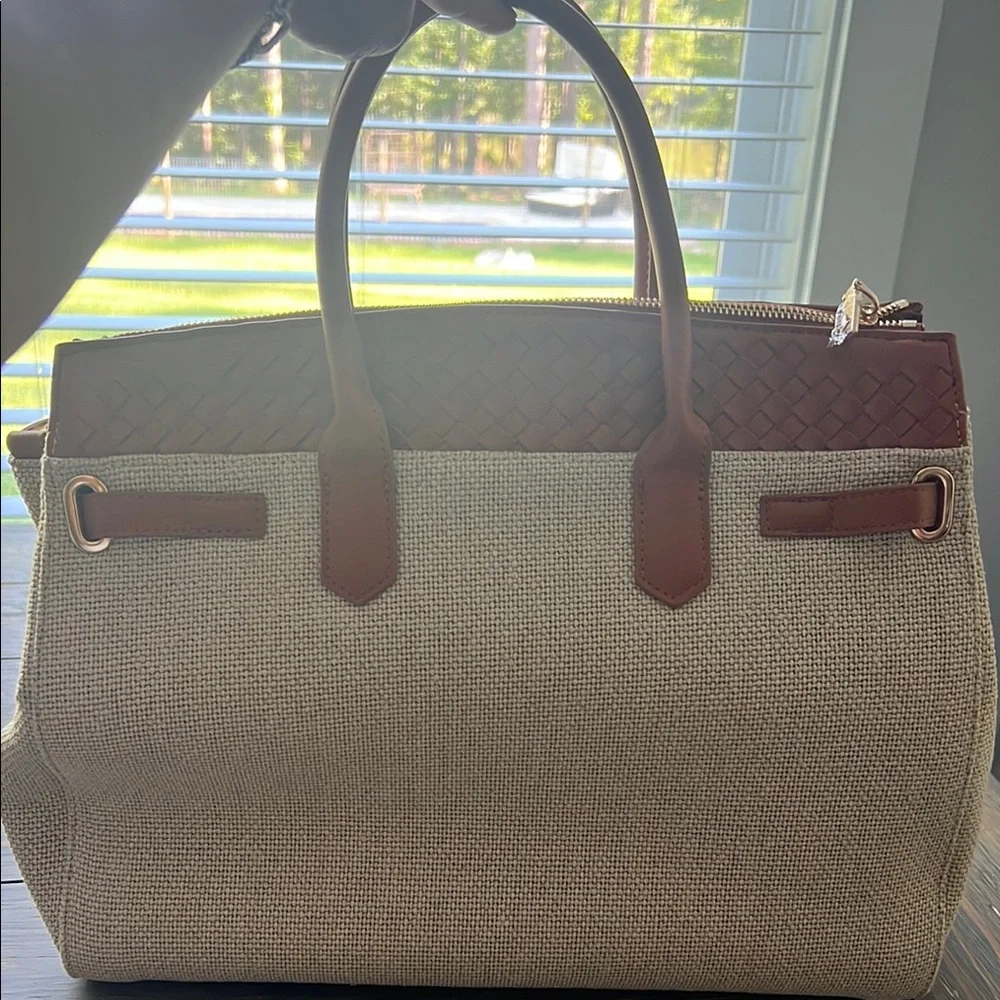 Vici Brown and Cream Satchel Bag